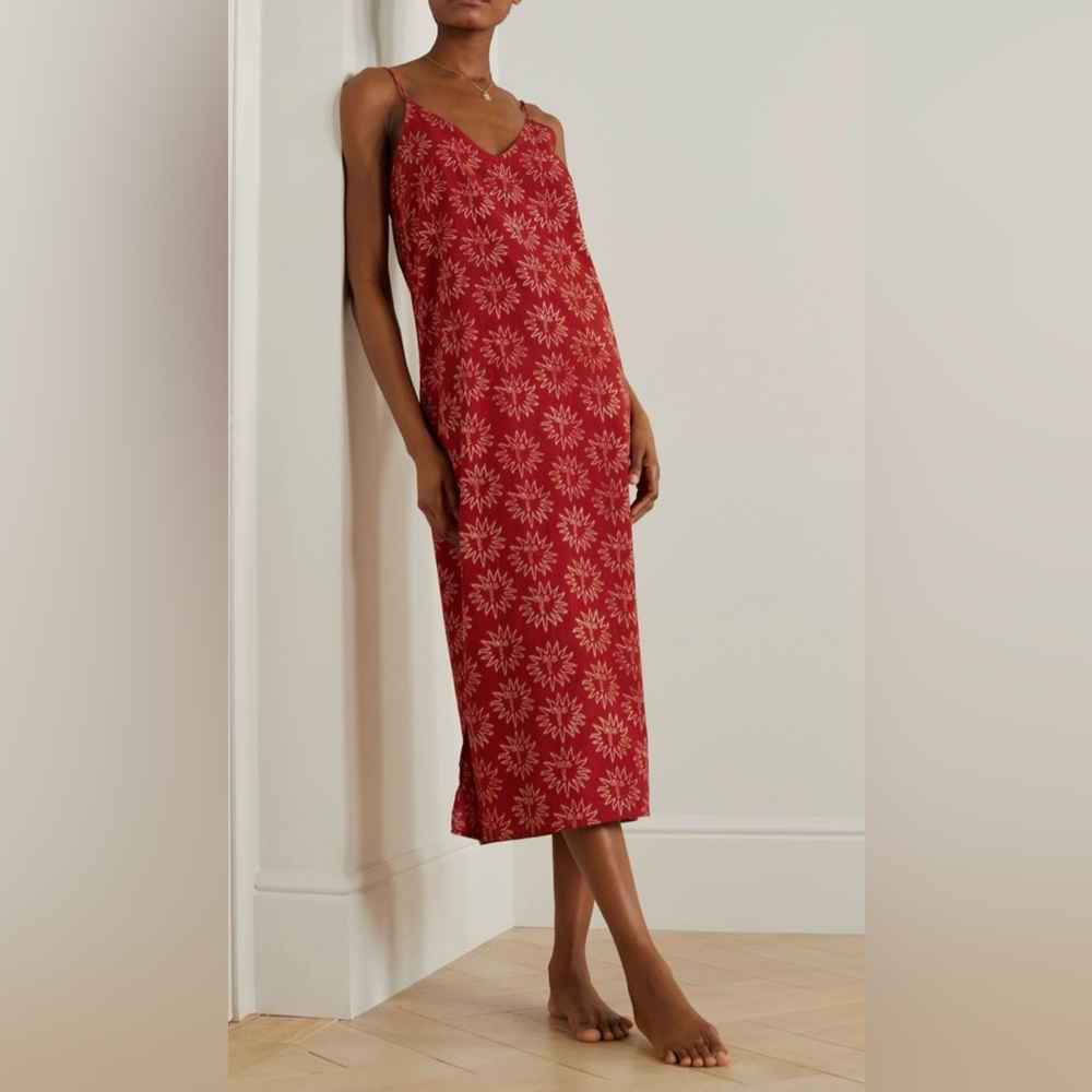 NWT DESMOND & DEMPSY PRINT COTTON VOILE DAY/NIGHT DRESS XS - Picture 1 of 6